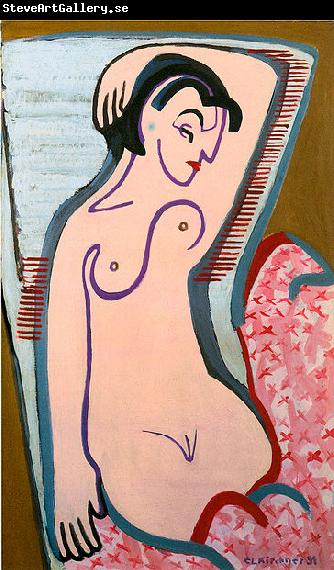 Ernst Ludwig Kirchner Reclining female nude